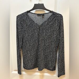 Tahari long sleeve polka dot blouse. Size medium